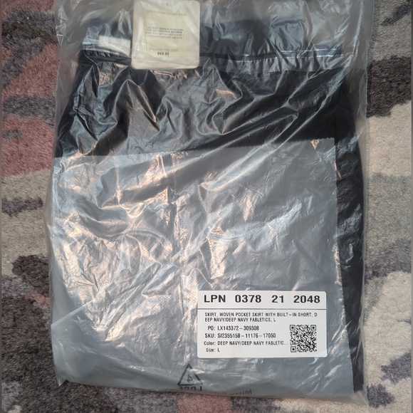 Navy blue active mini skort - Picture 4 of 4